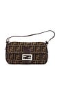 view 1 of 8 Fendi Zucca Baguette Shoulder Bag in Brown