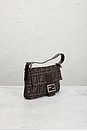 view 4 of 8 Fendi Zucca Baguette Shoulder Bag in Brown