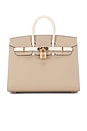 view 1 of 7 Hermes Epsom Birkin 25 Sellier Handbag in Trench & Nata