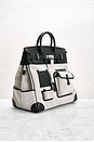 view 4 of 11 Hermes Evercalf Toile Cargo Haut A Courroies Birkin 40 Handbag in Noir
