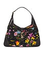 view 1 of 7 Gucci Flora Jackie O Bouvier Hobo Bag in Black