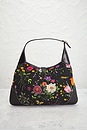 view 3 of 7 Gucci Flora Jackie O Bouvier Hobo Bag in Black