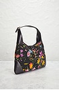 view 4 of 7 Gucci Flora Jackie O Bouvier Hobo Bag in Black