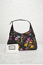 view 7 of 7 Gucci Flora Jackie O Bouvier Hobo Bag in Black