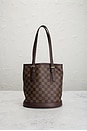 view 3 of 8 Louis Vuitton Damier Ebene Marais Bucket Bag in Brown