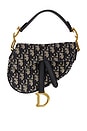 view 1 of 7 Dior Trotter Oblique Mini Saddle Bag in Blue