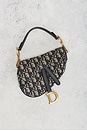 view 2 of 7 Dior Trotter Oblique Mini Saddle Bag in Blue