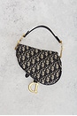 view 3 of 7 Dior Trotter Oblique Mini Saddle Bag in Blue