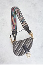 view 2 of 9 Dior Oblique Trotter Saddle Bag in Blue
