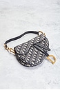 view 4 of 9 Dior Oblique Trotter Saddle Bag in Blue