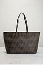 view 3 of 9 Fendi Zucca Roll Tote Bag in Brown