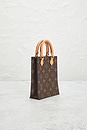 view 4 of 9 Louis Vuitton Monogram Petit Sac Plat Tote Bag in Brown