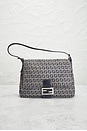view 2 of 7 Fendi Zucchino Mama Baguette Shoulder Bag in Blue