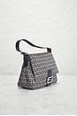 view 4 of 7 Fendi Zucchino Mama Baguette Shoulder Bag in Blue