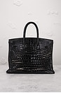 view 3 of 8 Shiny Crocodile Hermes Birkin 35 Handbag in Noir
