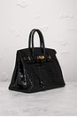 view 4 of 8 Shiny Crocodile Hermes Birkin 35 Handbag in Noir