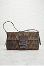 view 2 of 8 Fendi Zucca Mama Baguette Shoulder Bag in Brown