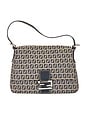 view 1 of 7 Fendi Zucchino Mama Baguette Shoulder Bag in Blue