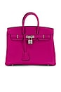view 1 of 9 Hermes Togo Birkin 25 Handbag in Rose Pourpre