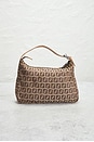 view 3 of 7 Fendi Zucchino Pouch Handbag in Beige