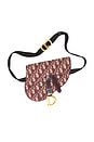 view 1 of 7 Dior Oblique Saddle Belt Bag in Red