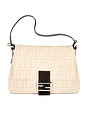 view 1 of 11 Fendi Zucca Mama Baguette Shoulder Bag in Ivory