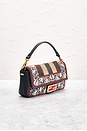 view 4 of 8 Fendi Embroidered Baguette Shoulder Bag in Multi