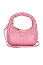 view 1 of 9 Prada Nappa Mini Hobo Bag in Pink