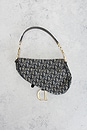 view 3 of 9 Dior Trotter Oblique Saddle Bag in Blue