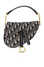 view 1 of 6 Dior Trotter Oblique Saddle Bag in Blue