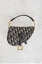 view 2 of 6 Dior Trotter Oblique Saddle Bag in Blue