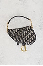 view 3 of 6 Dior Trotter Oblique Saddle Bag in Blue