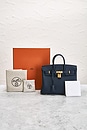 view 9 of 9 Hermes Togo Birkin 25 Handbag in Bleu Abysse