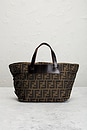 view 3 of 9 Fendi Zucca Handbag in Brown