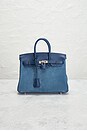 view 2 of 9 Hermes Grizzly & Swift Birkin 25 Handbag in Blue