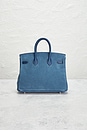 view 3 of 9 Hermes Grizzly & Swift Birkin 25 Handbag in Blue