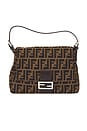 view 1 of 9 Fendi Zucca Mama Baguette Shoulder Bag in Brown