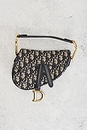 view 2 of 8 Dior Trotter Oblique Saddle Bag in Blue