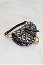 view 4 of 8 Dior Trotter Oblique Saddle Bag in Blue