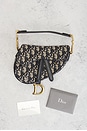 view 8 of 8 Dior Trotter Oblique Saddle Bag in Blue