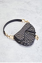 view 4 of 9 Dior Vintage Diorissimo Saddle Bag in Blue