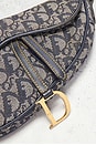 view 5 of 9 Dior Vintage Diorissimo Saddle Bag in Blue