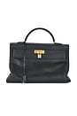view 1 of 10 Hermes 1992 Ardennes Kelly 40 Handbag in Noir