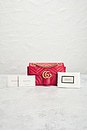 view 8 of 8 Gucci Mini GG Marmont Shoulder Bag in Hibiscus Red