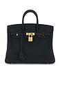 view 1 of 10 Hermes Swift Birkin 25 Retourne Handbag in Noir