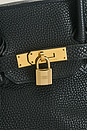 view 5 of 9 Hermes Clemence Birkin 35 Retourne Handbag in Noir