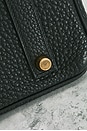 view 9 of 9 Hermes Clemence Birkin 35 Retourne Handbag in Noir