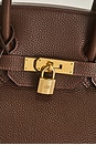 view 5 of 10 Hermes Togo Birkin 35 Retourne Handbag in Maroon Fonce