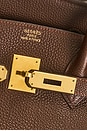 view 7 of 10 Hermes Togo Birkin 35 Retourne Handbag in Maroon Fonce