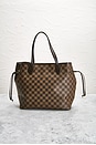 view 2 of 9 Louis Vuitton Damier Ebene Neverfull MM Tote Bag in Brown